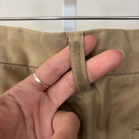 Banana Republic Khaki Chinos Classic Straight-Leg Cotton 33x30 DAWSON - Picture 7 of 11